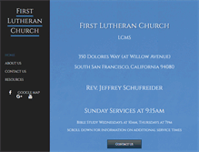 Tablet Screenshot of firstlutheranssf.org